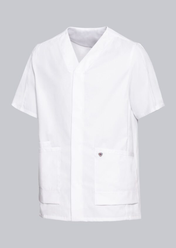 BP® lichte tuniek voor haar & hem-Drukknoopsluiting