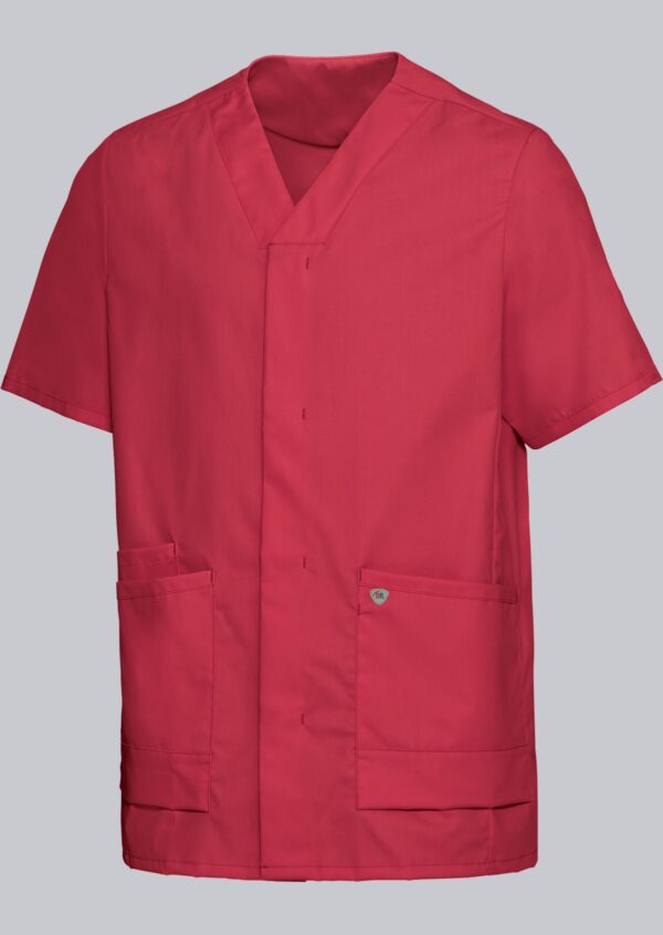 BP® lichte tuniek voor haar & hem-Drukknoopsluiting