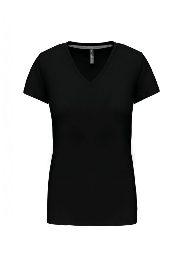 Dames t-shirt v-hals korte mouwen